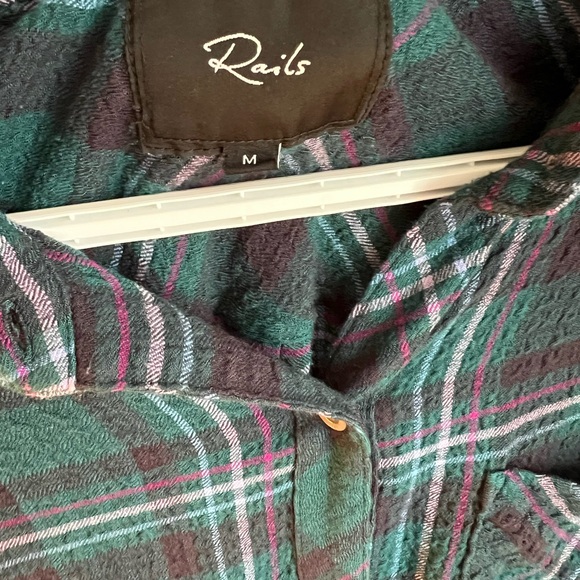 Rails women’s Brady Shirt - Pine Fuchsia - Picture 2 of 4
